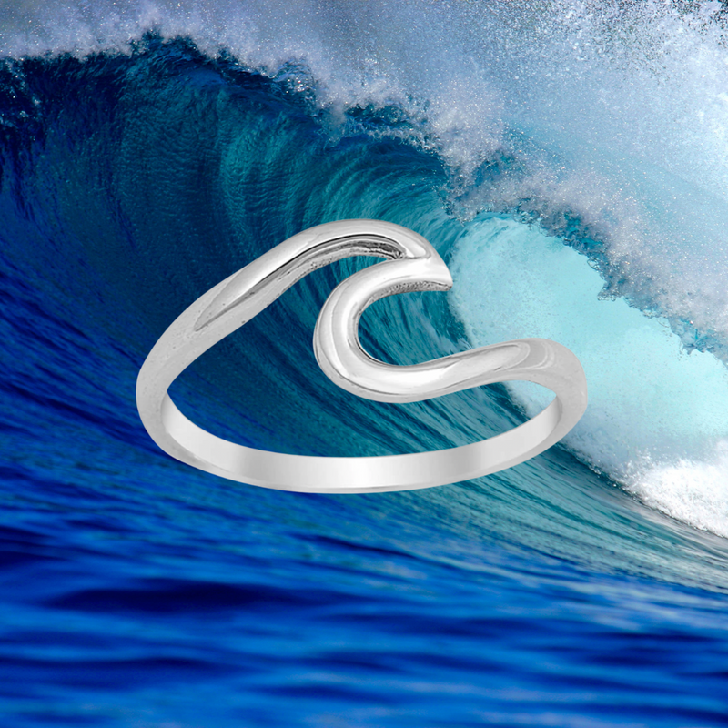 Ride the Wave Ring Silver