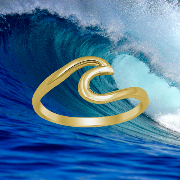 Ride the Wave Ring Gold